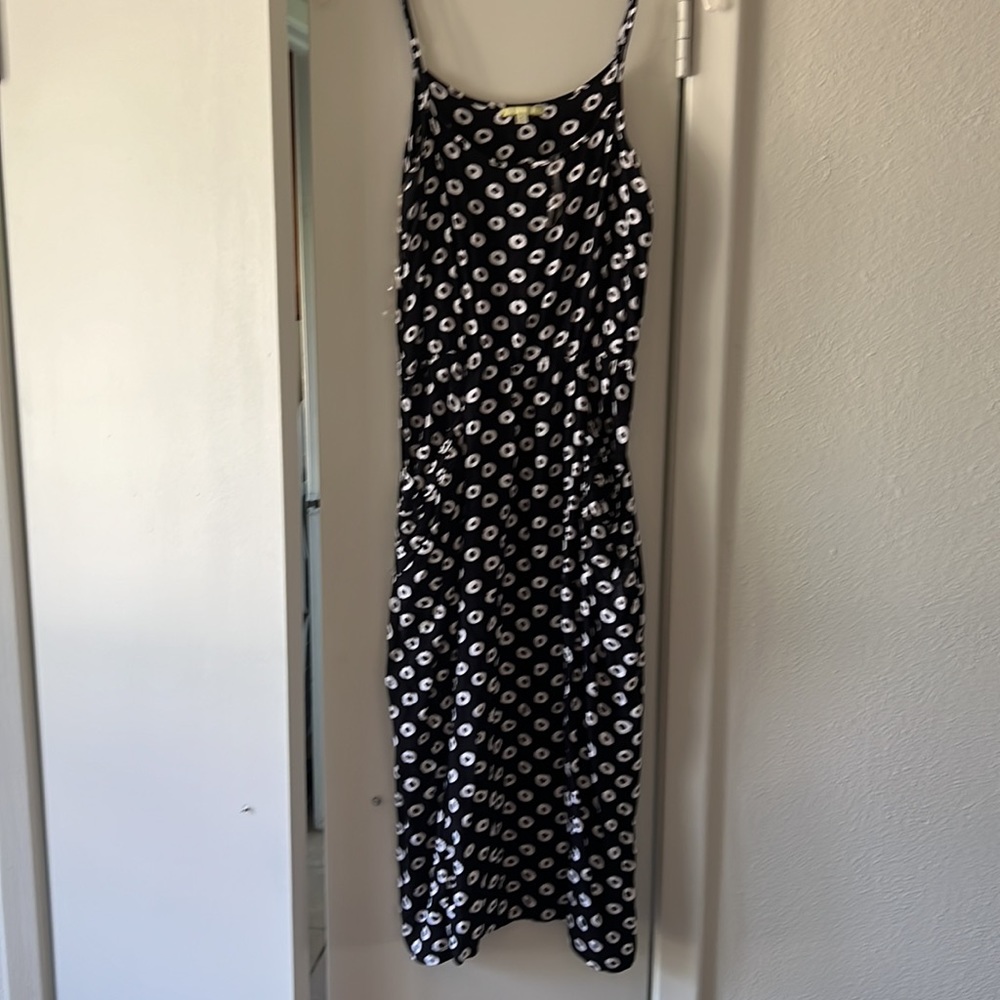 Gianni Bini Blue polka dot sundress with pockets